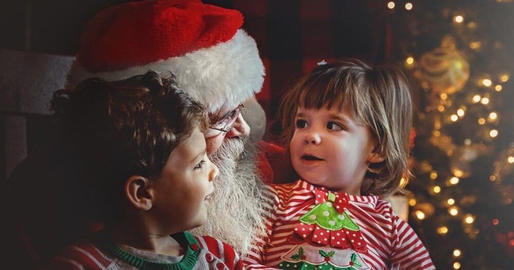 Farm Tour Children Santa Christmas Tree