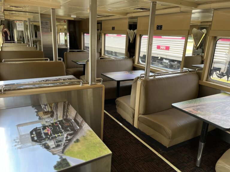 Acwr Tour Train Interior Seating Tables