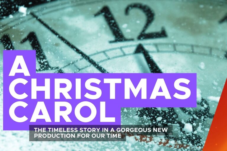 Alleywaytheatreinc Tour Christmas Carol Clock Snow