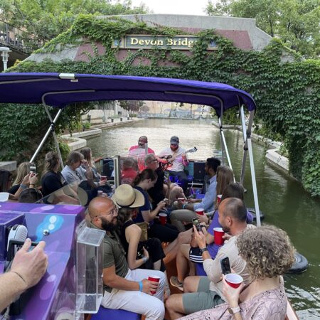Artafloatokc Tour Boat Tour Devon Bridge Passengers