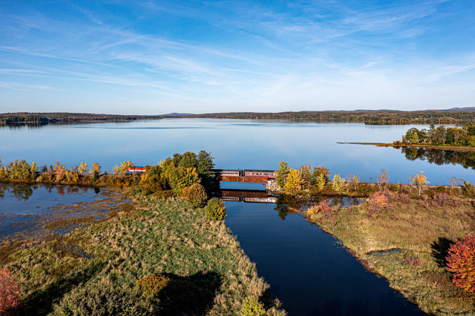 belfastandmooseheadlakerail_tour-train-bridge-lake-autumn-trees-2 Belfastandmooseheadlakerail Tour Train Bridge Lake Autumn Trees