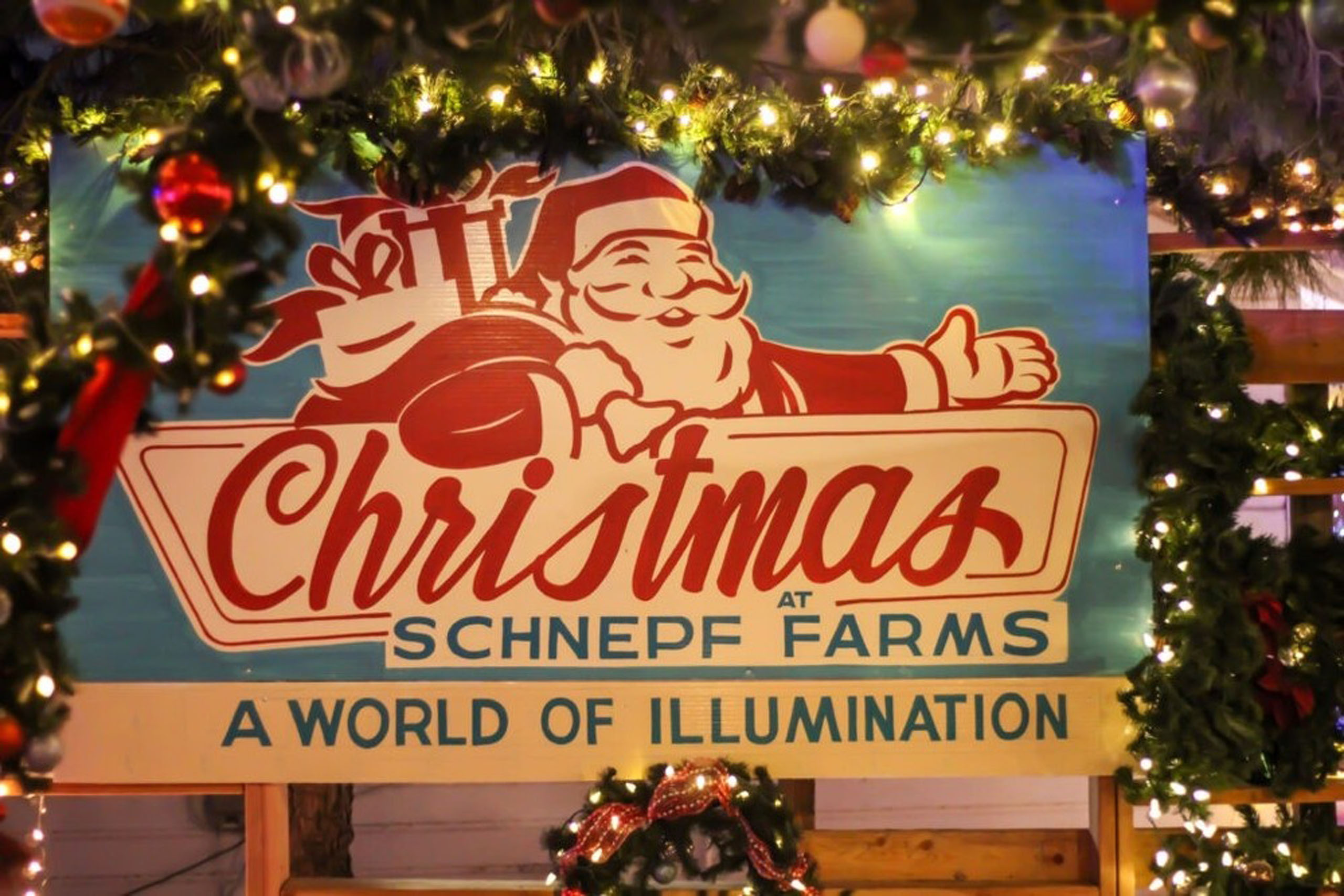 Blasianllc Tour Christmas Schnepf Farms Illumination Sign