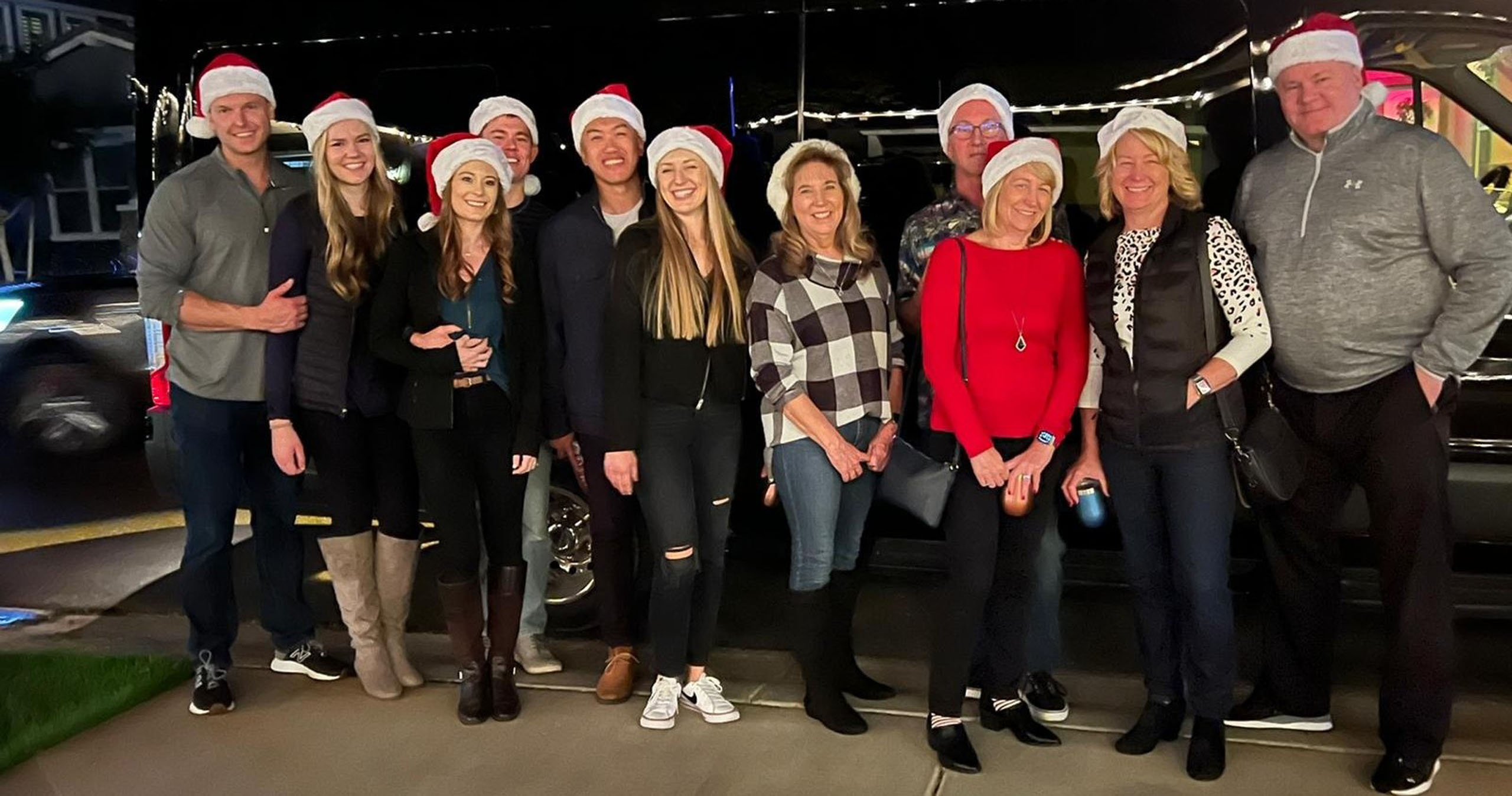 Blasianllc Tour Group Photo Christmas Hats