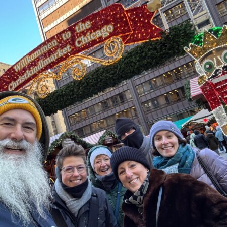 Bobbysbikehike Tour Chicago Christkindlmarket Group Photo