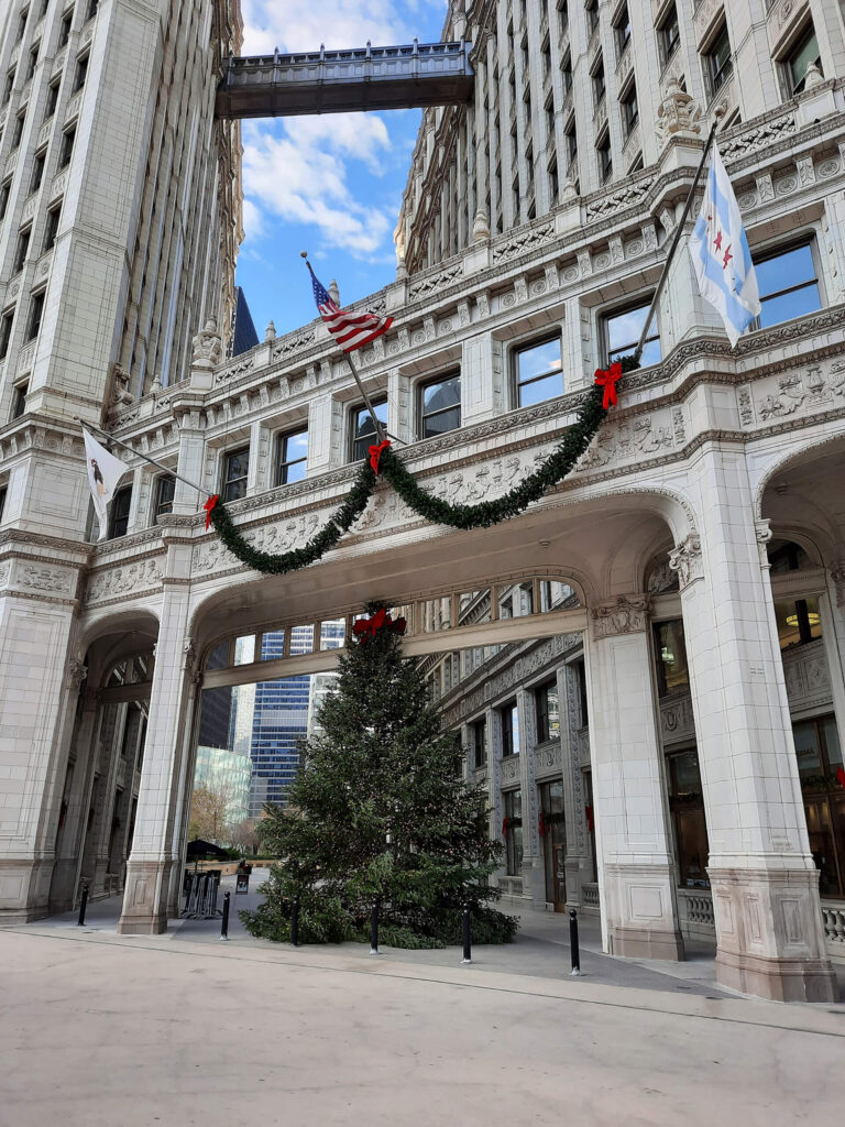 Bobbysbikehike Tour Ornate Archway Christmas Tree Flags