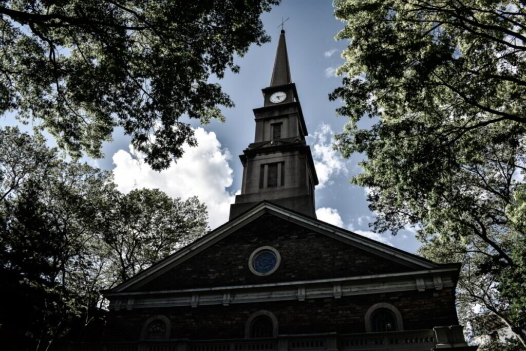 boroughsofthedead_tour-church-tower-clock-trees Boroughsofthedead Tour Church Tower Clock Trees