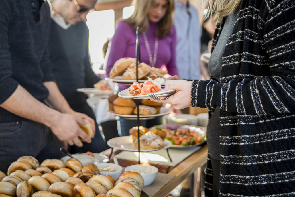 Boston Sailing Tour Dinner Cruise Buffet Bagels Salmon