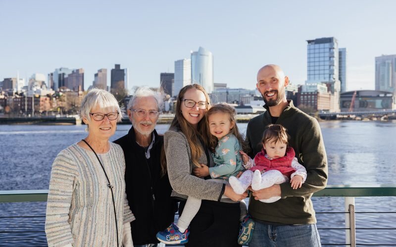 Boston Sailing Tour Family Portrait Waterfront Cityscape