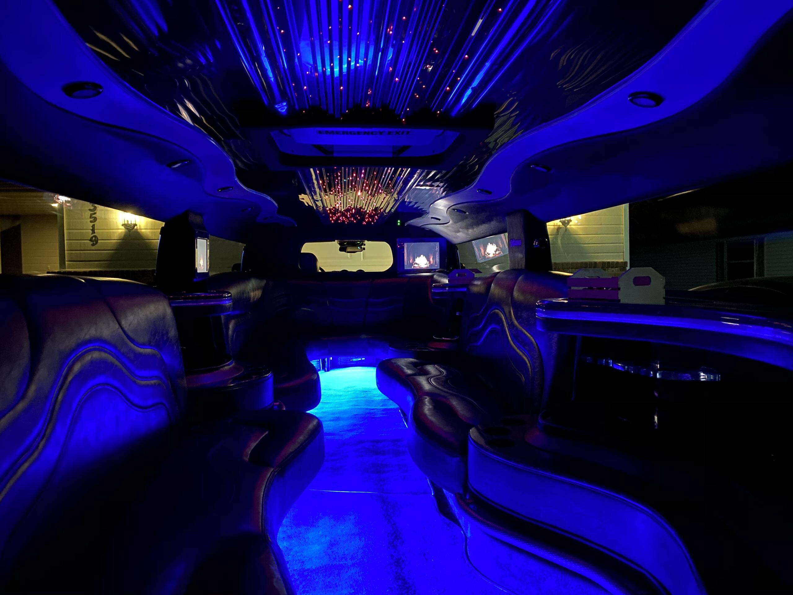 Codytrolleytours Tour Limousine Interior Blue Light