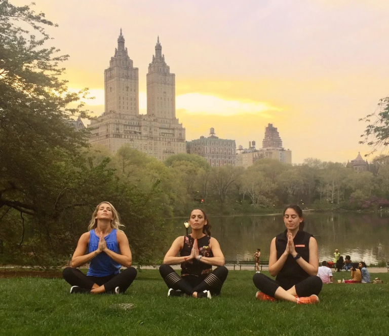 fittoursnyc_tour-meditating-women-central-park-sunset Fittoursnyc Tour Meditating Women Central Park Sunset