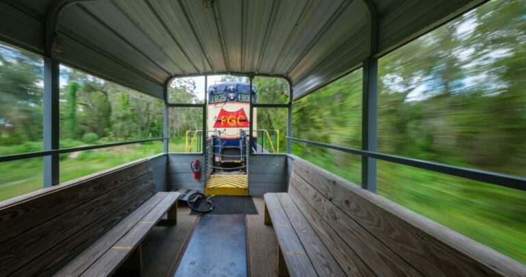 Frrm Tour Train Interior Wooden Bench
