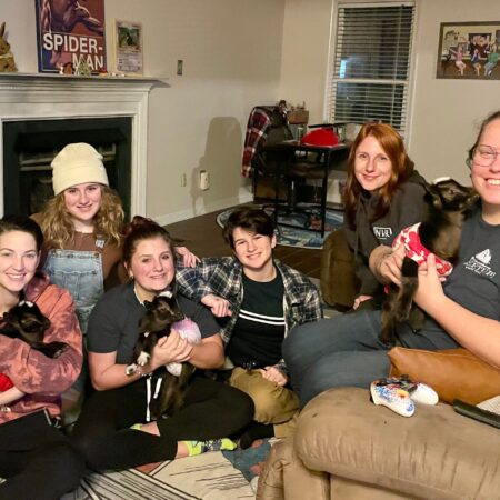 Goatyogarva Tour Friends Indoor Goats