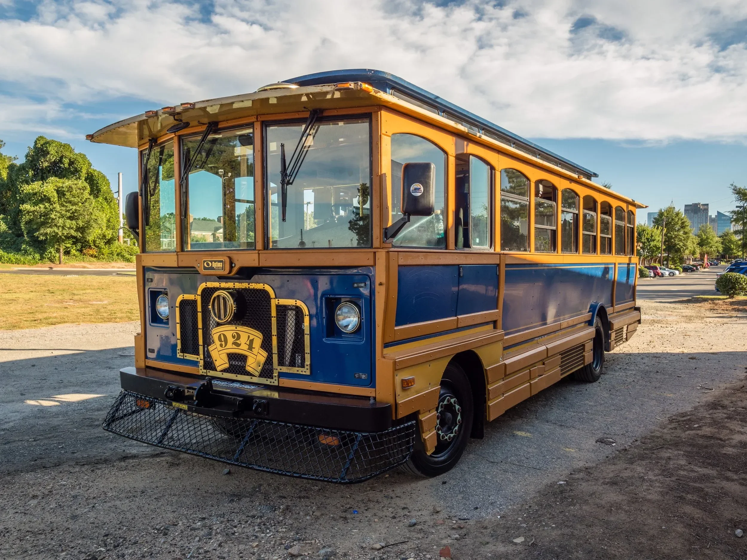 Greatraleightrolley Tour Trolley Bus Yellow Blue