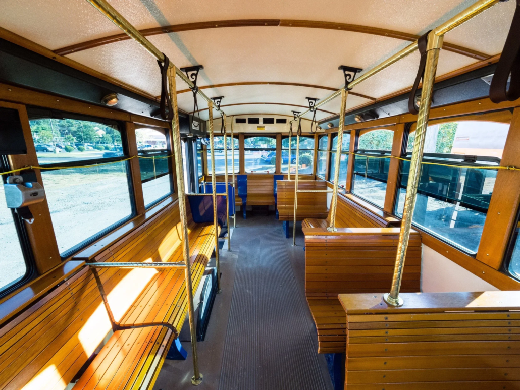 greatraleightrolley_tour-wooden-seats-interior-trolley Greatraleightrolley Tour Wooden Seats Interior Trolley