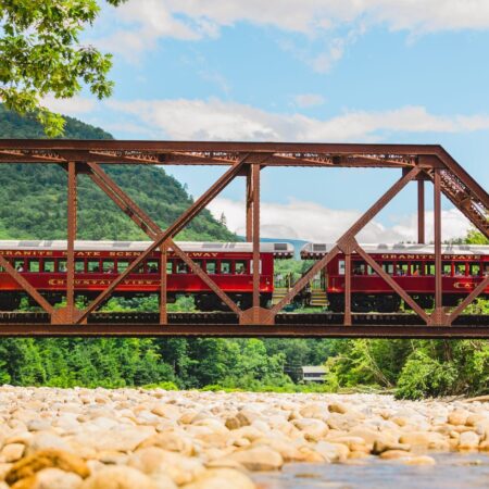 Gsscenic Tour Red Train Bridge River