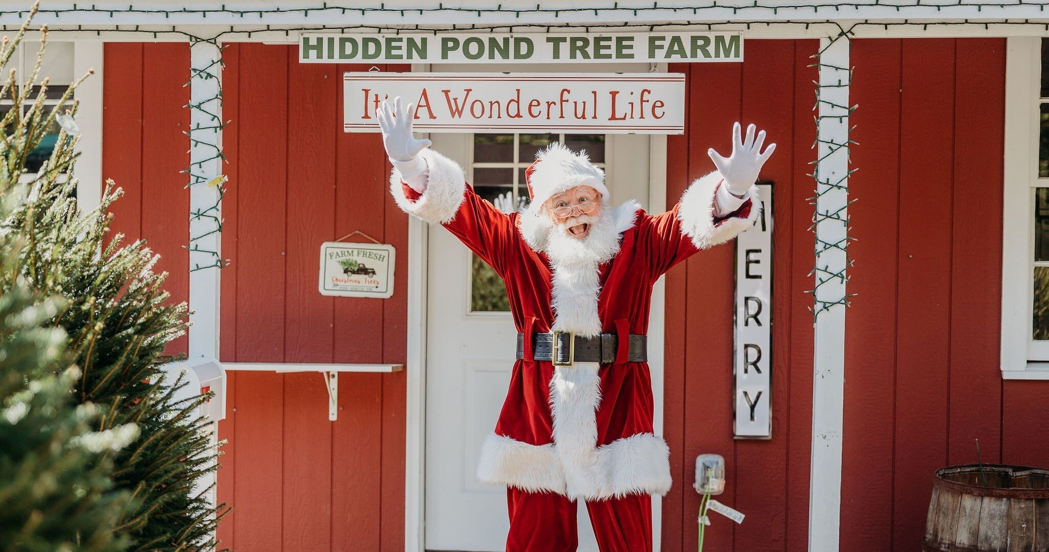 Hiddenpondtreefarm Tour Santa Claus Hidden Pond Tree Farm