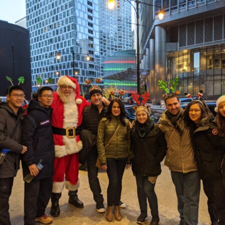 Insidechicagowalkingtours Tour Group Santa Holiday Decorations City