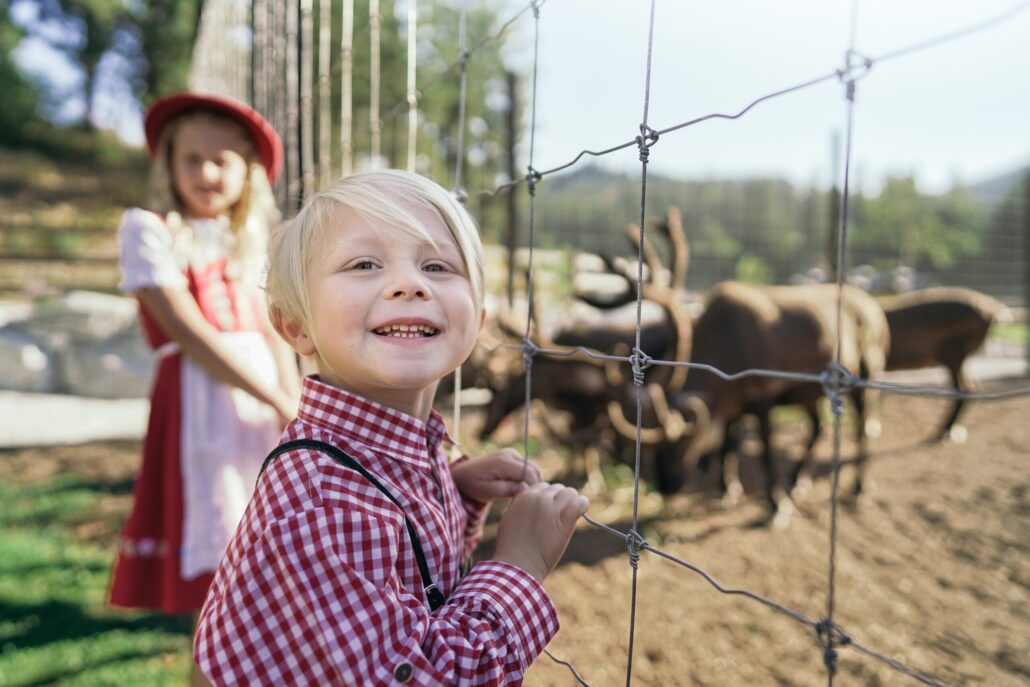 leavenworthreindeer_tour-smiling-boy-farm-fence-animals Leavenworthreindeer Tour Smiling Boy Farm Fence Animals