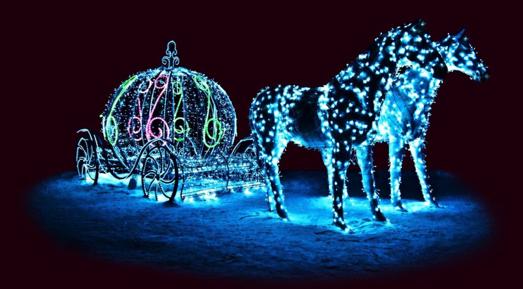 Lehighvalleyzoo Tour Illuminated Carriage Horses Lights