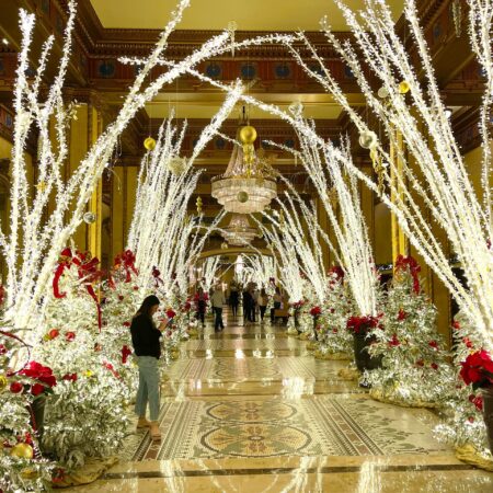 Neworleansexperiences Tour Holiday Decorations Lobby Chandelier