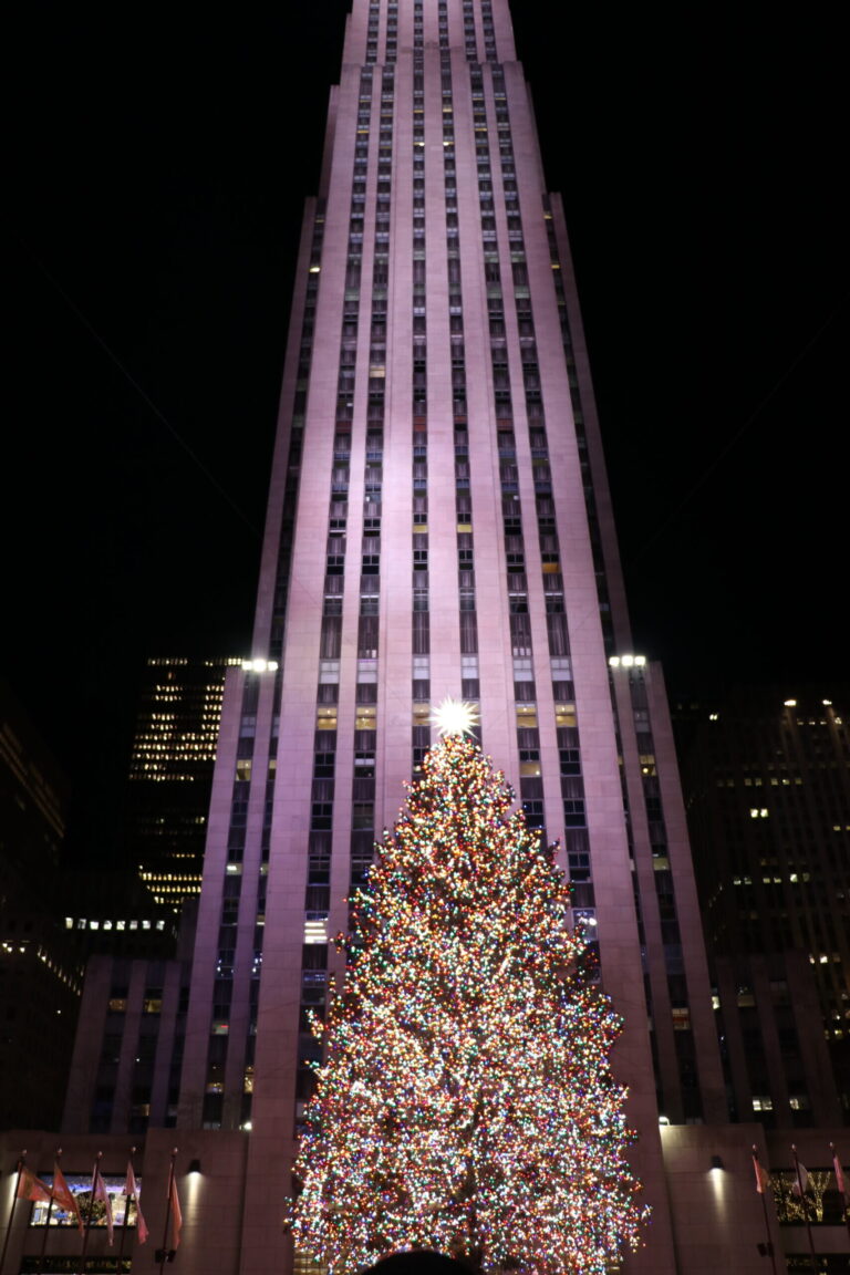 Newyorkcityadventure Tour Rockefeller Center Christmas Tree Night