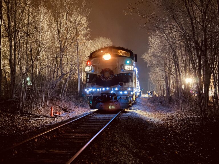 Nickelplateexpress Tour Train Night Forest Lights