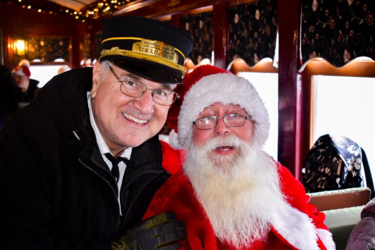 Northerncentralrailway Tour Train Conductor Santa Claus