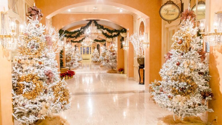 nosecretstours_tour-holiday-decorated-hallway-christmas-trees Nosecretstours Tour Holiday Decorated Hallway Christmas Trees
