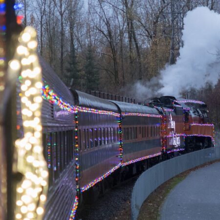Orhf Tour Decorated Train Steam Bicycle Path