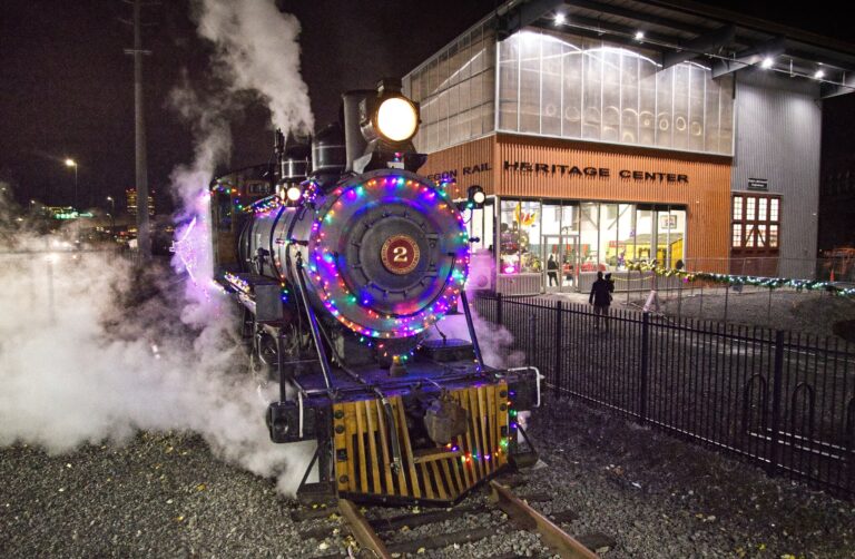 Orhf Tour Steam Train Holiday Lights Heritage Center
