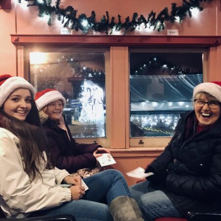 Potomaceagle Tour Train Passengers Christmas Hats