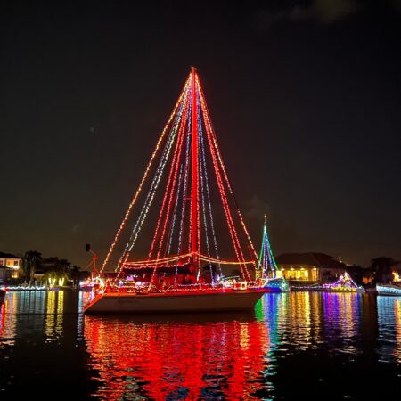 Puntagordaadventures Tour Boat Tour Night Lights Reflection