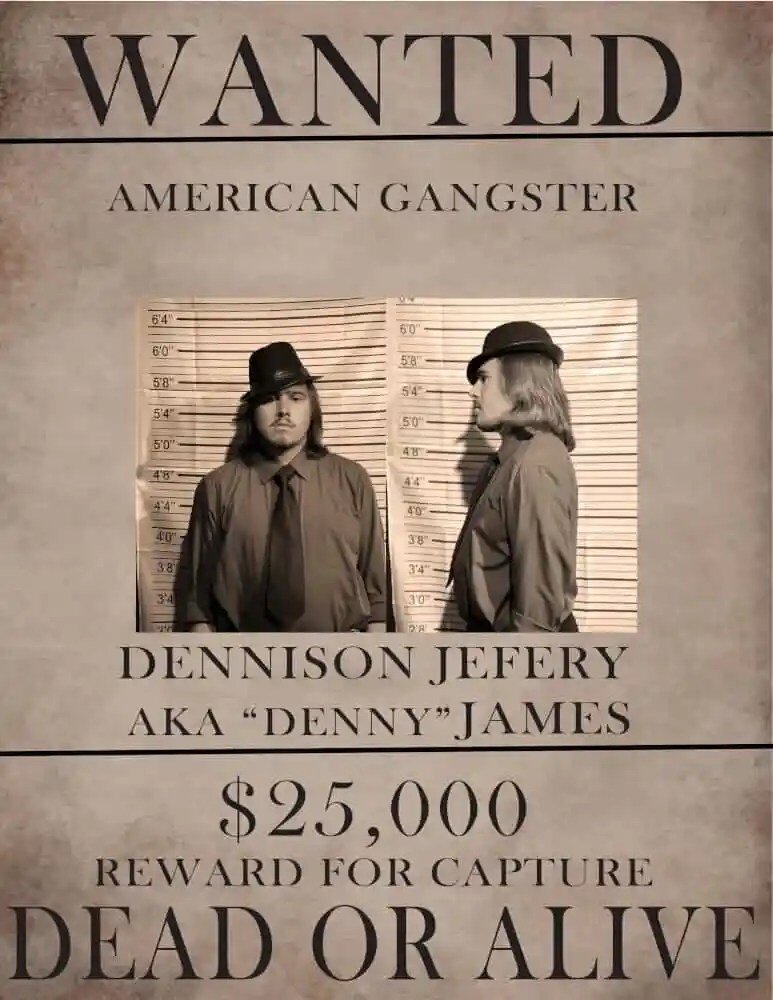 Rigatonysdinnershow Tour Wanted American Gangster Mugshot