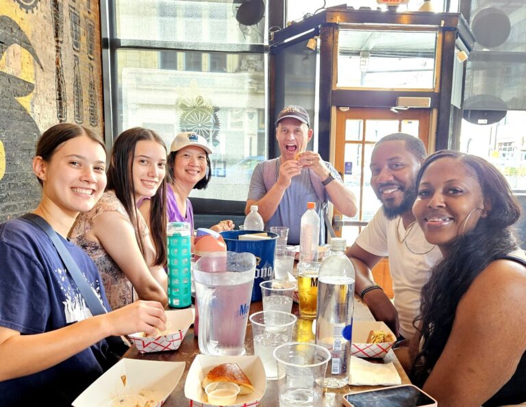 Riversidefoodtours Tour Group Dining Table Food Drinks