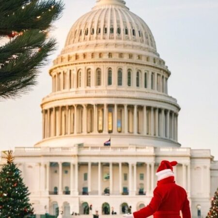 Rsnenterprises Tour Capitol Building Christmas Decorations Santa