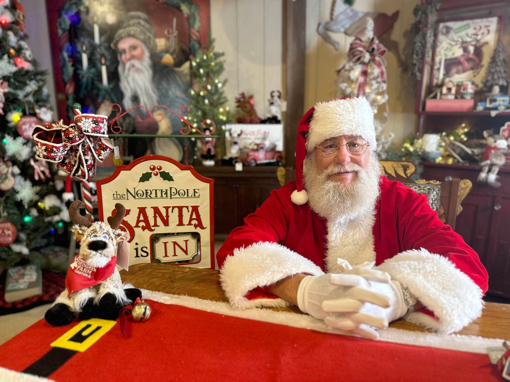 Snowmansreindeer Tour Santa Claus North Pole Decorations