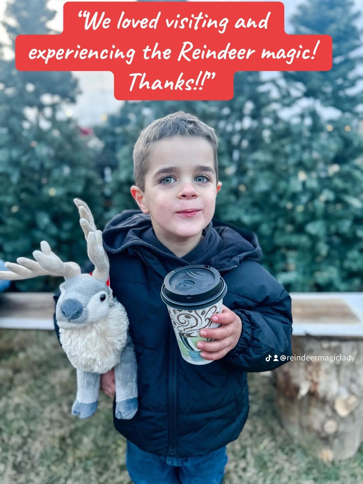 spruceridgereindeer_tour-boy-plush-reindeer-coffee Spruceridgereindeer Tour Boy Plush Reindeer Coffee