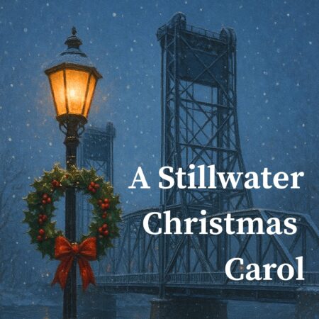 Stillwaterzephyrtheatre Tour Lamp Post Wreath Snowy Bridge