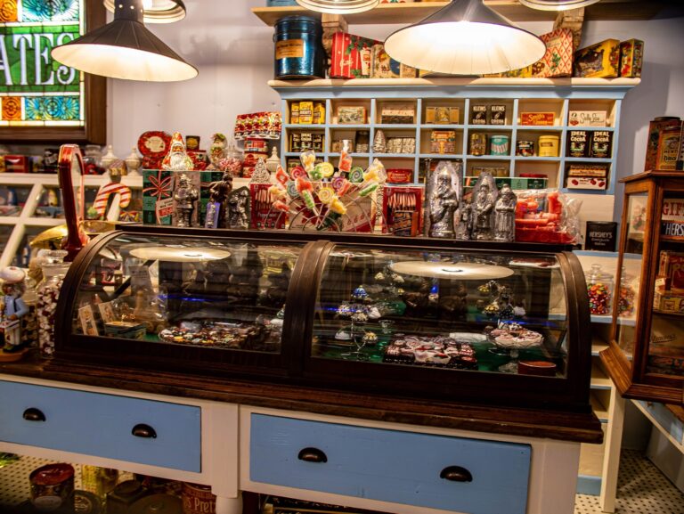 Stonegablesestate Tour Candy Store Display Vintage Sweets
