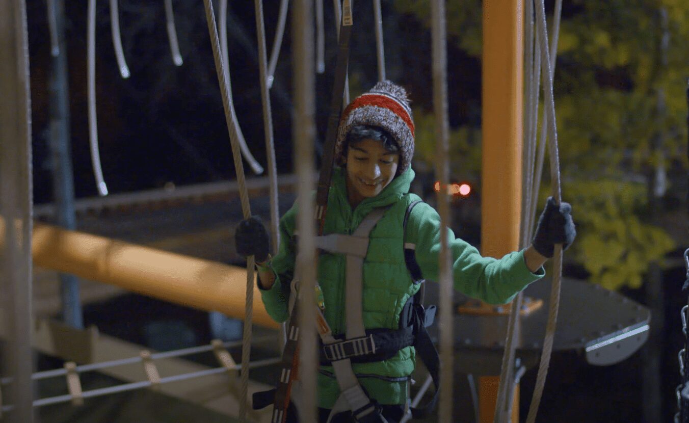 Theshepherdofthehills Tour Child Climbing Ropes Night Adventure