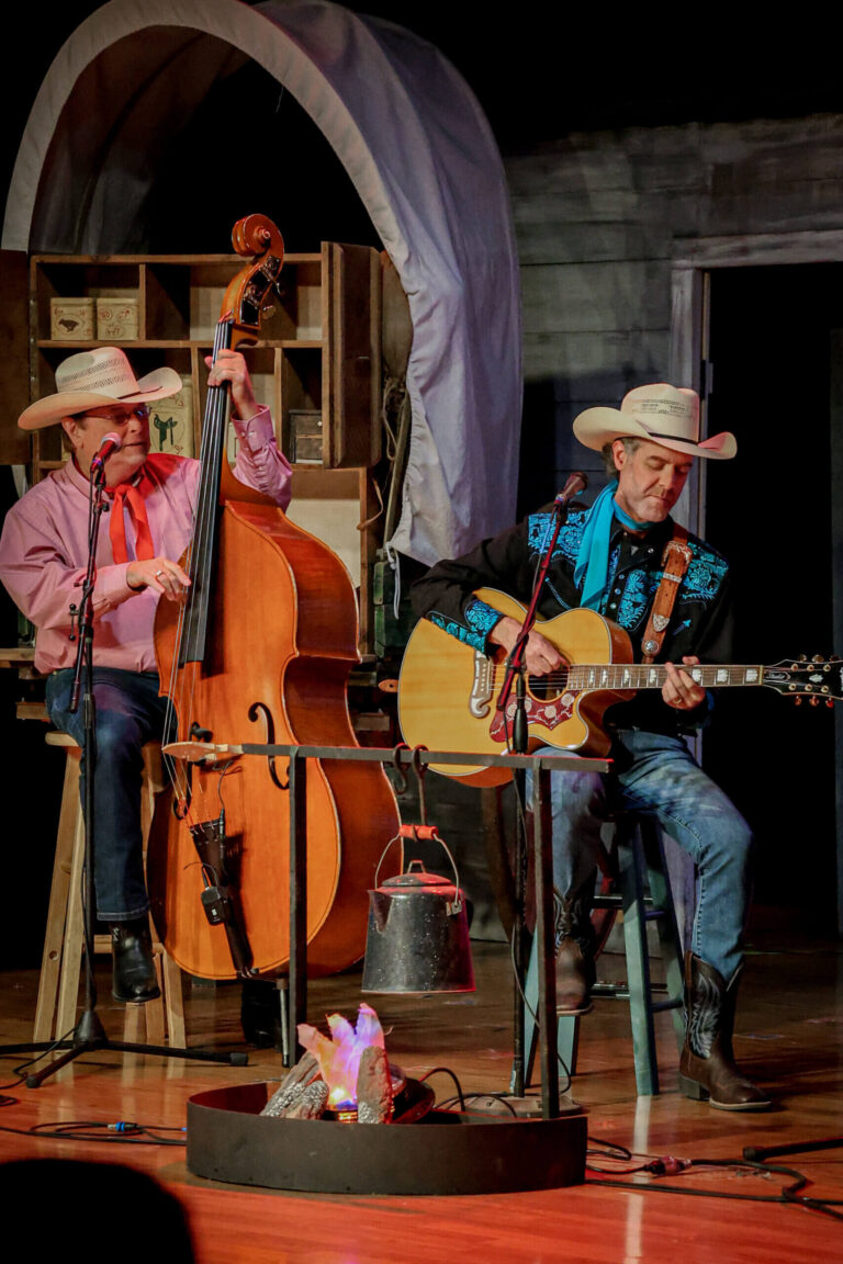 Theshepherdofthehills Tour Musicians Stage Bass Guitar