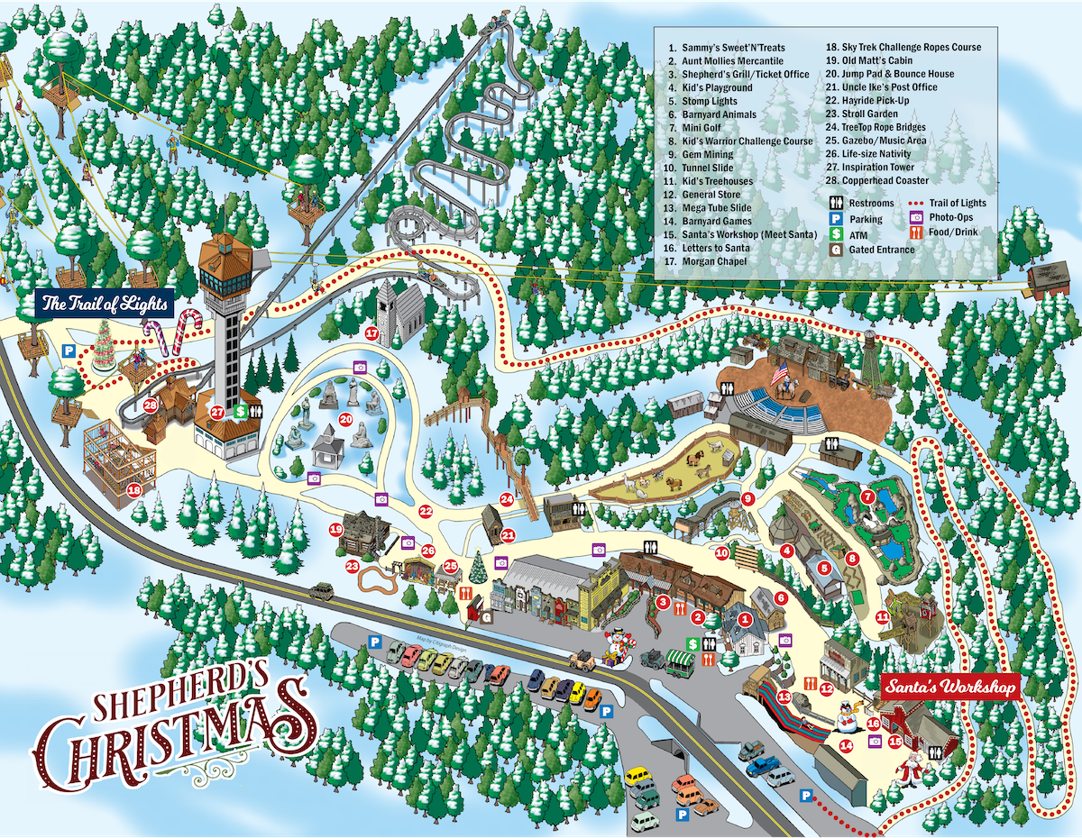 Theshepherdofthehills Tour Shepherds Christmas Map Trail Lights