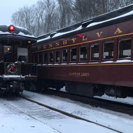 Thestourbridgeline Tour Train Snow Winter Pennsylvania