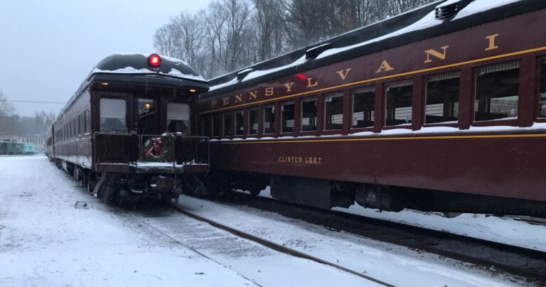Thestourbridgeline Tour Train Snow Winter Pennsylvania