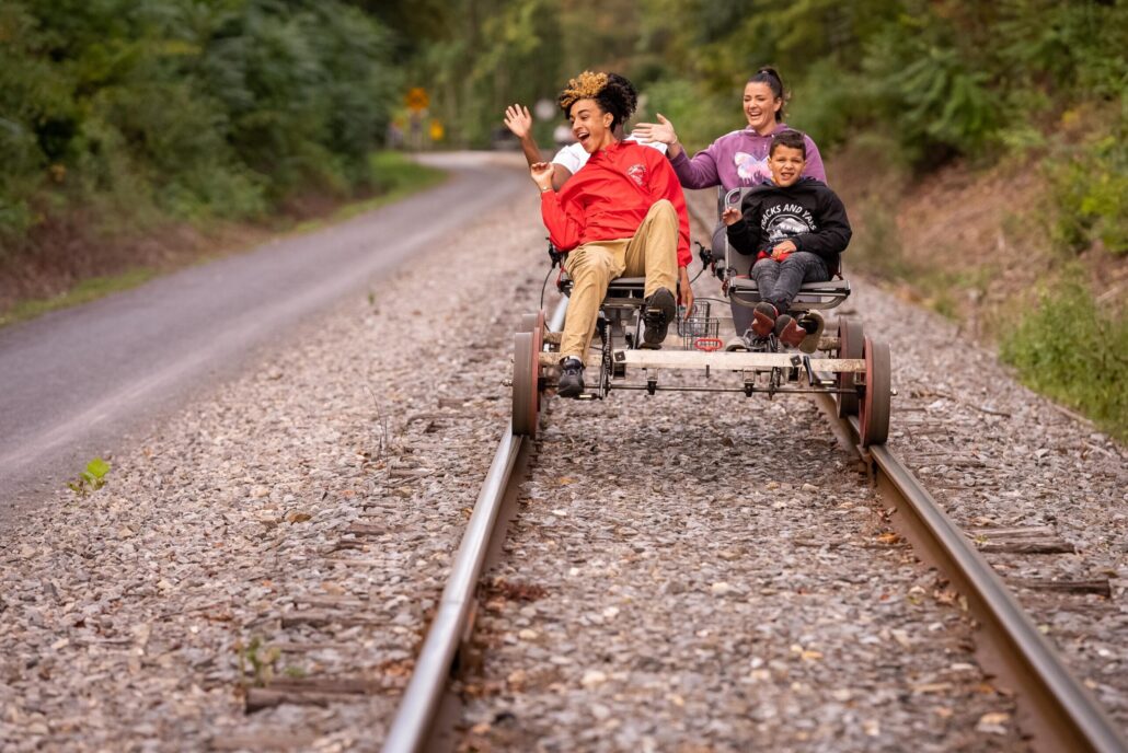 Tracksandyaksllc Tour Rail Bike Family Fun
