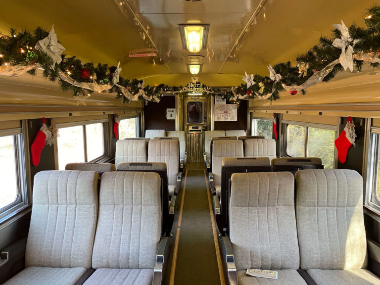 Tvrail Tour Train Car Holiday Decorations Seating