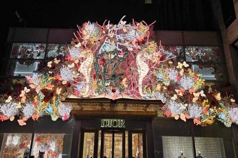 Walksnyc Tour Illuminated Seahorses Floral Display