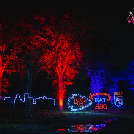 Wintermagickc Tour Colorful Lights Trees Signs