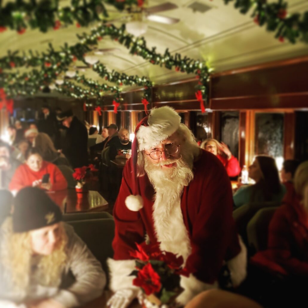 Woodstowncentral Tour Train Santa Holiday Decorations
