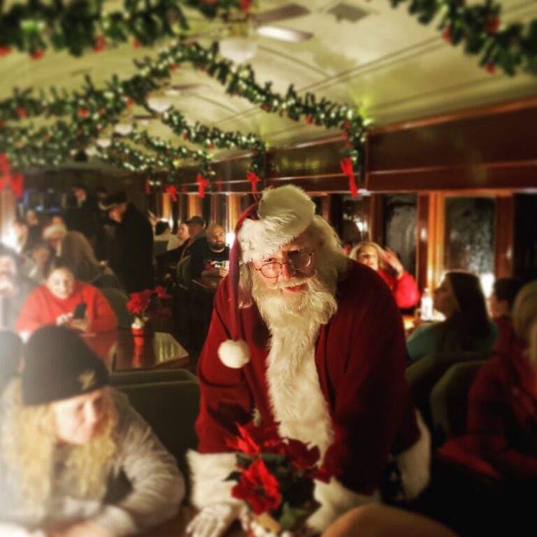 Woodstowncentral Tour Train Santa Holiday Decorations